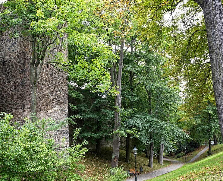 Historische Altstadt Freiberg - Stadtmauer (WFE GmbH Annaberg-Buchholz)