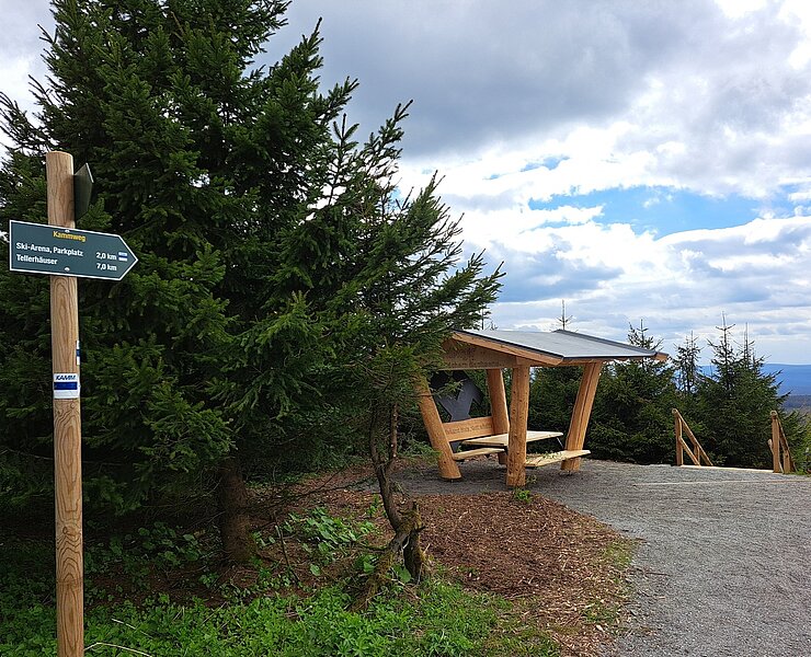 Freiberger Rastplatz auf dem Fichtelberg (B. Knöbel)