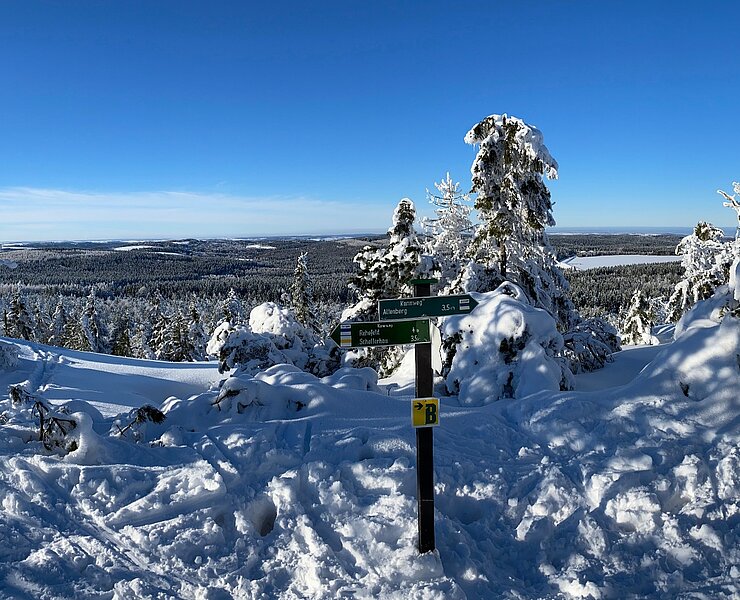 Kahleberg und die Galgenteiche im Winter (Tourist-Information Altenberg)