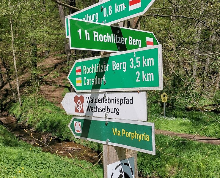 Wanderwegweiser Eulenkluft (Bastian Rakow)