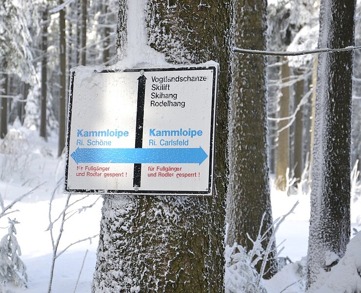 Kammloipe Schild ()
