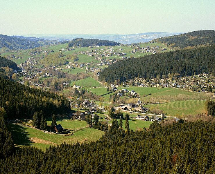 Blick vom Taubenfels auf Rittersgrün ()