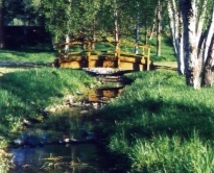 Naturbad Grünhain, Grünhain-Beierfeld, Erzgebirge, Westerzgebirge (Rainer Wesely)