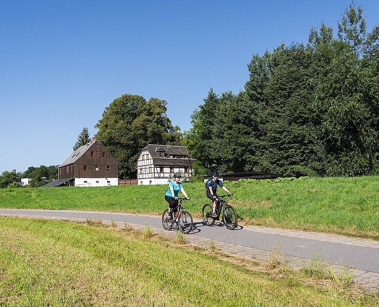 Radtour auf dem Zwönitztal-Radweg (Patrick Eichler)