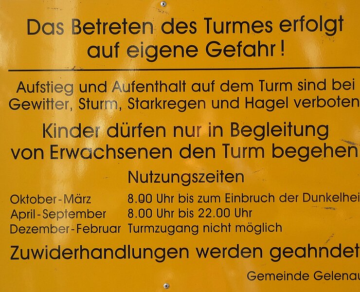 Nutzungsbedingungen Gelenauer Aussichtsturm (Kai Härtel, erlebnisschmiede-erzgebirge.de)
