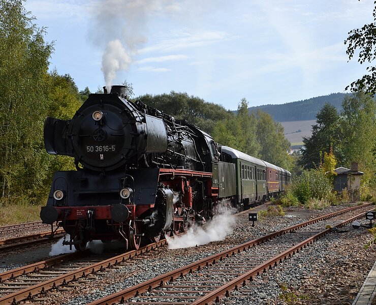Dampfzug der Erzgebirgischen Aussichtsbahn EAB (Steffen Schmidt)