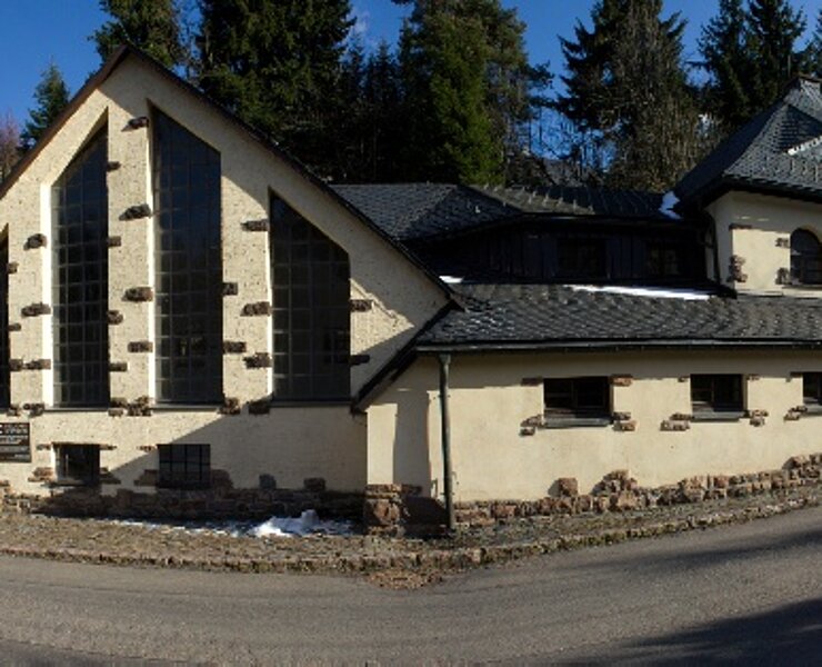 Bergbaulandschaft Altenberg-Zinnwald - Vereinigt Zwitterfeld zu Zinnwald / Zechenhaus mit Bergschmiede (J. Kugler)
