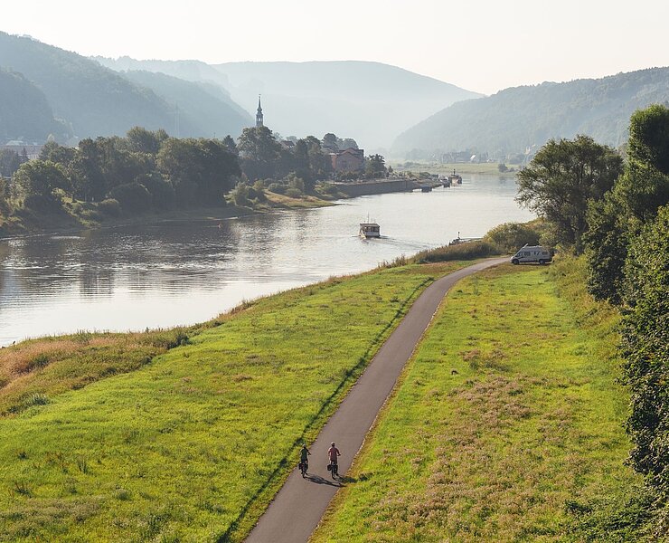 Elberadweg in Bad Schandau (Felix Meyer)