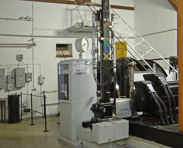 Maschinenhaus mit Fördermaschine (WFE GmbH Annaberg-Buchholz)