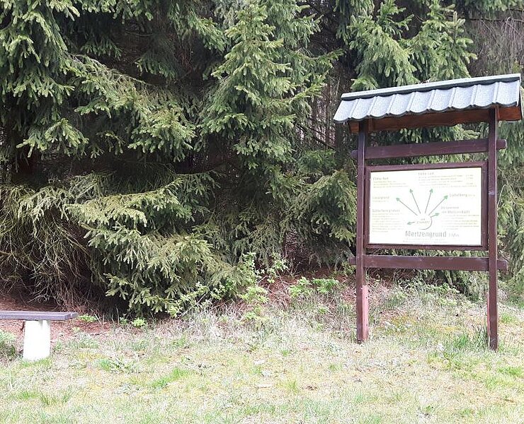Infotafel Mertzengrund (Undine Weise Neuhausen Tourismus)