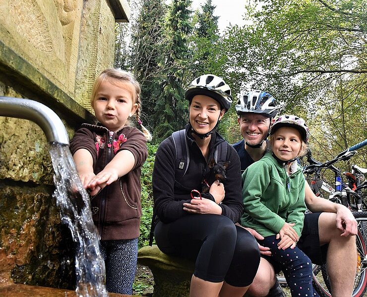 Radfahren in der Urlaubsregion Altenberg, Familie (Egbert Kamprath)