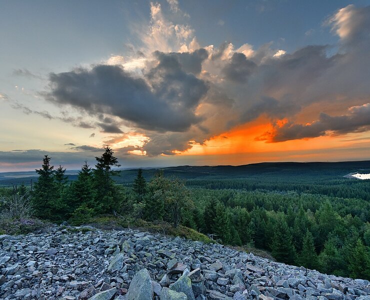 Abendstimmung auf dem Kahleberg (Egbert Kamprath)