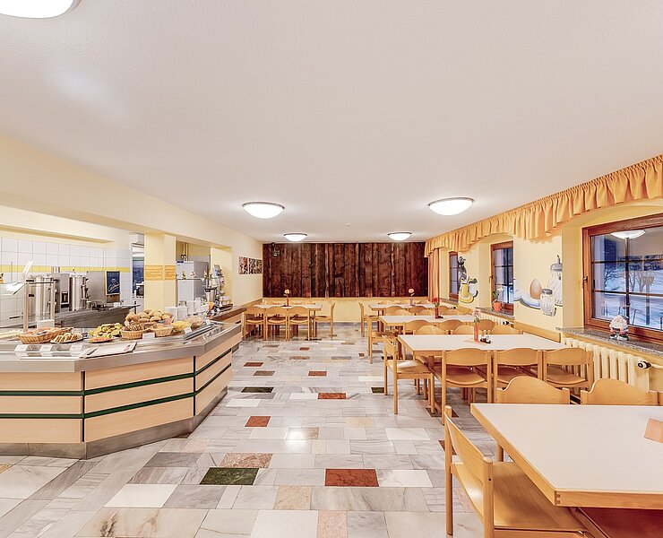 Speisesaal der Jugendherberge Sayda (DJH Redaktion)