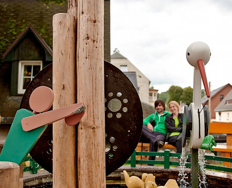 Spielzeugbrunnen in Seiffen (René Gaens)