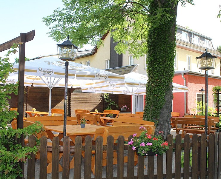 Blick auf die Terrasse ()