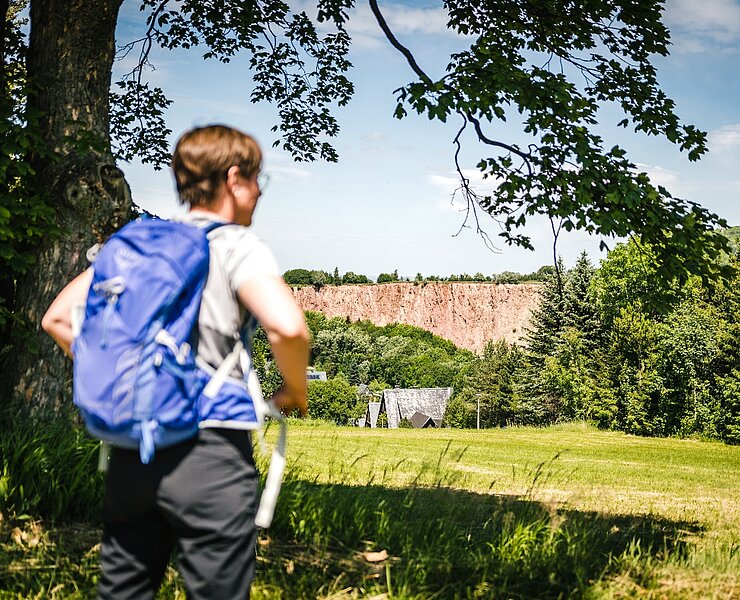 Wandern, Blick auf Pinge (Phillip Maethner)
