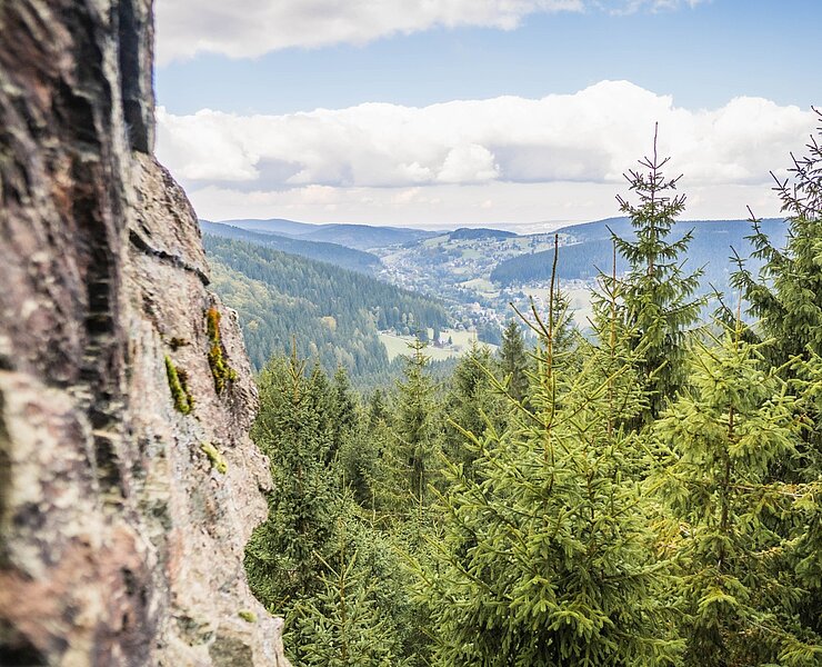 Taubenfels Blick auf Rittersgrün ()