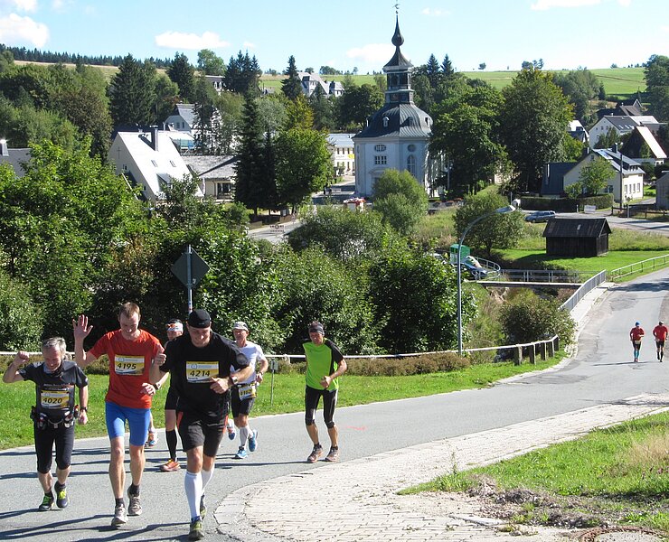 Marathonläufer in Carlsfeld (Henry Pansch)