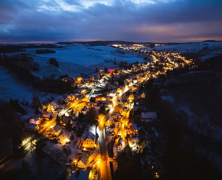 Weihnachtliches Lichtermeer Gelenau (Patrick Eichler)