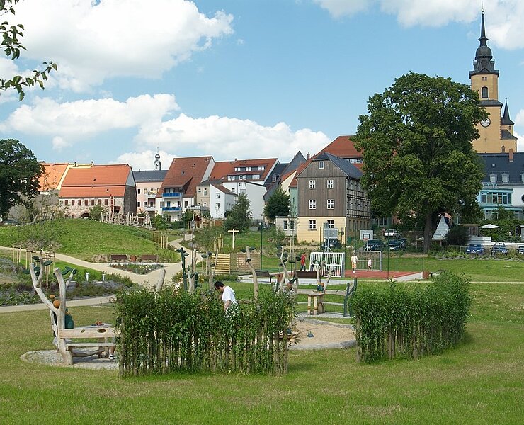Spielplatz am Stellplatz. (Stadt Oederan)