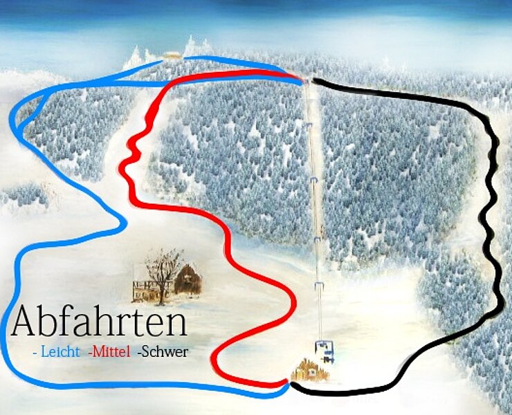 Pistenplan Seiffen (Skilift Seiffen)