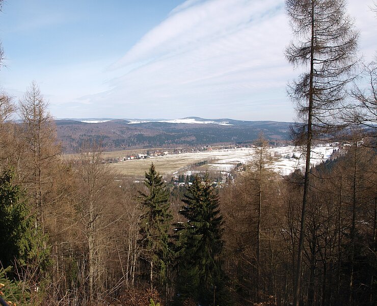 Blick vom Sophienstein nach Brandov (Matthias Drechsel)