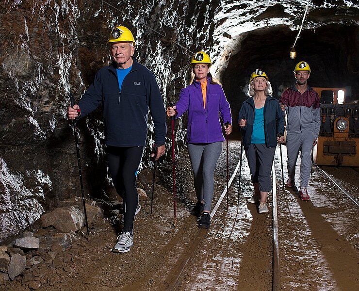 Nordic Walking im Besucherbergwerk Zinngrube Ehrenfriedersdorf ()