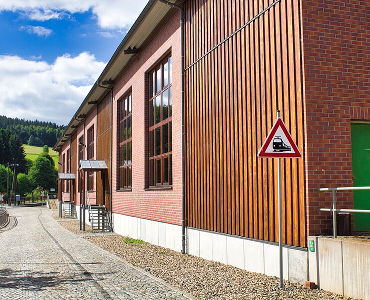 Fahrzeughalle der Preßnitztalbahn, Jöhstadt ()