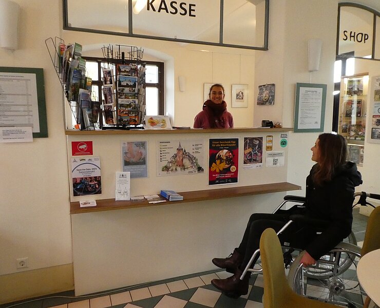 Barrierefreie Touristinfo auf dem Schloss Wildeck (Stadt Zschopau Schloss Wildeck)