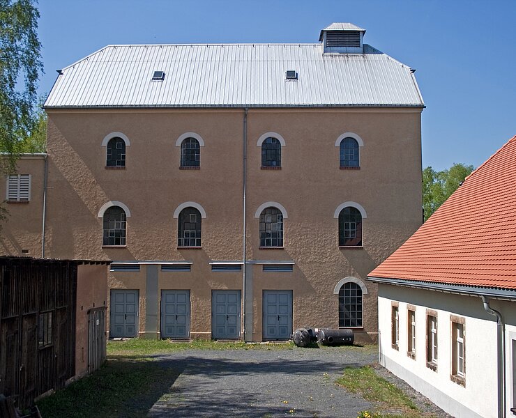 Bergbaulandschaft Zug / Drei Brüder Schacht - Schacht- und Maschinenhaus (WFE GmbH Annaberg-Buchholz)