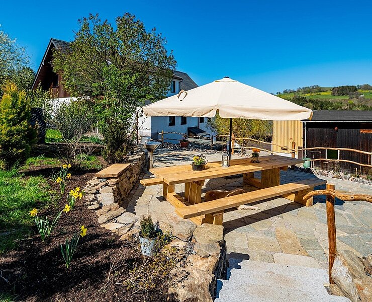 Ferienwohnung "Mückenbach" Terrasse (Andreas Weißflog)