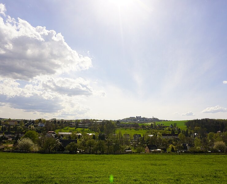 Blick zum Schloss Augustusburg (Robert Arnold, Gemeinde Grünhainichen)