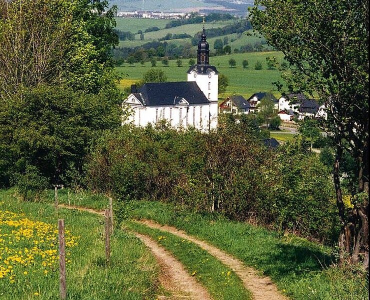 Flyer zum Geschichtsweg (Johannes Claus, Gemeinde Mildenau)