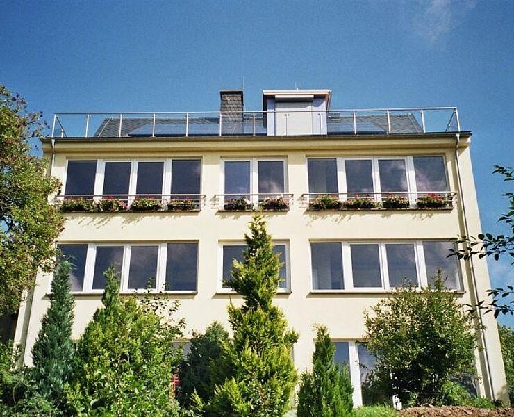 Blick auf die Dachterrasse ()