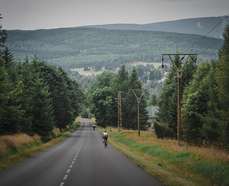 Radfahren am Erzgebirgskamm (Tourismusverband Erzgebirge e.V. /Dan Zoubek)