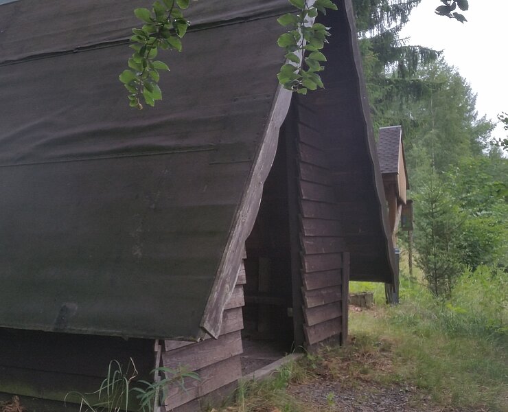 Schutzhütte am Strobelberg in Rittersgrün (Birgit Knöbel)