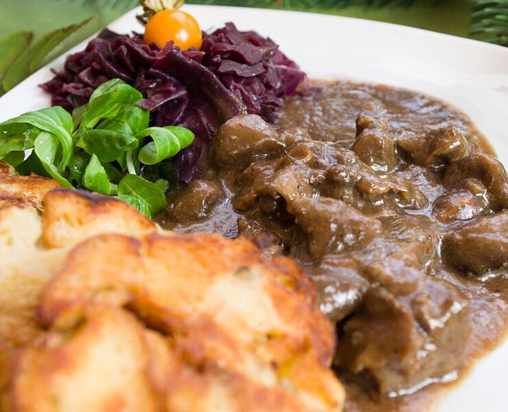 Wildgulasch Gasthof Brettmühle Königswalde ()