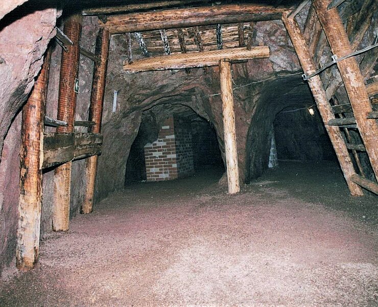 Das Besucherbergwerk im Inneren. (Wolfgang Prehl)