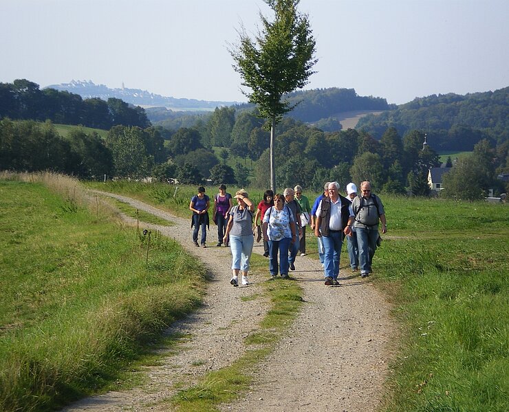 Blick auf Borstendorf vom Höhenweg (Michael Erler)