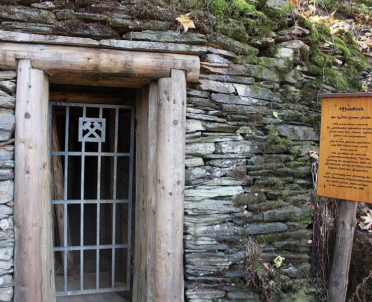 Mundloch des "Wille Gottes" Stolln in Thalheim (Vanessa Schüppel)