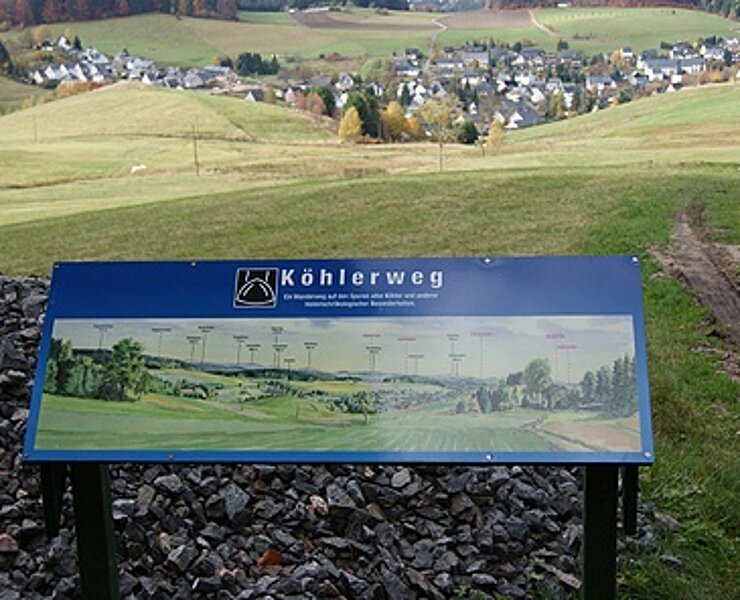 Panoramatafel am Köhlerweg Sosa ()