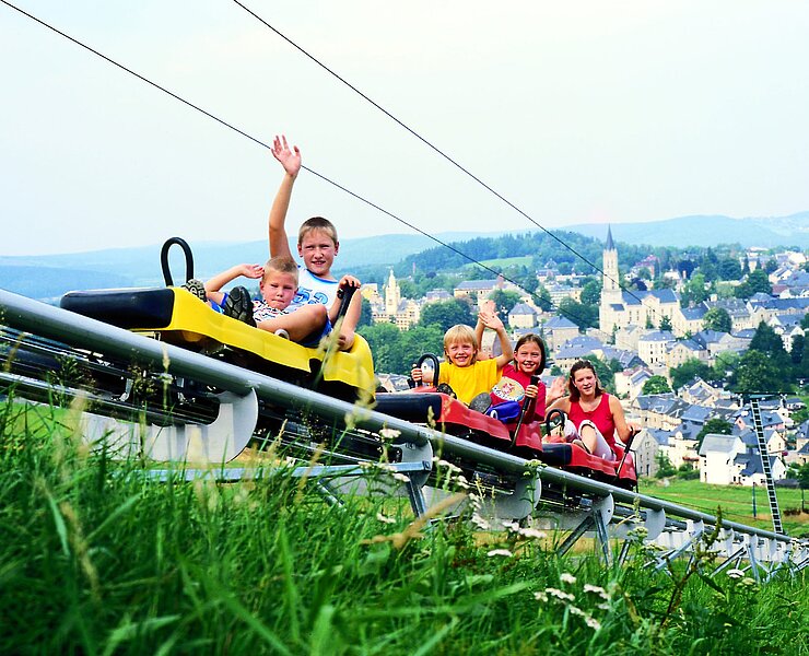 Auffahrt mit der Allwetterbobbahn ()