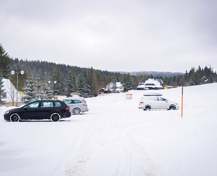 oberer Parkplatz Loipe und Skilift (Tobias Rudelt)