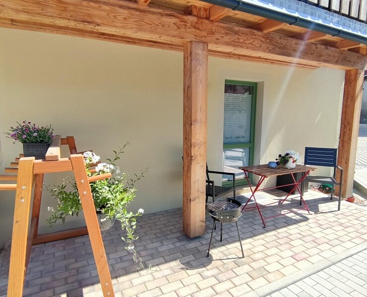 FeWo Aschergraben Terrasse mit Grill ()