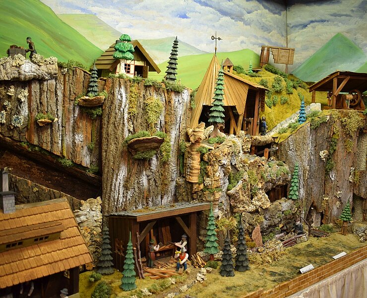 Weihnachtsberg im Schnitz-Museum Jahnsbach (Vanessa Schüppel)
