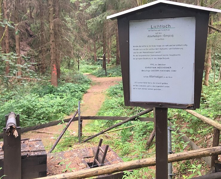 Bergbaulehrpfad bei Eibenstock (Matthias Kleinke, Erzgebirge Erfahren)