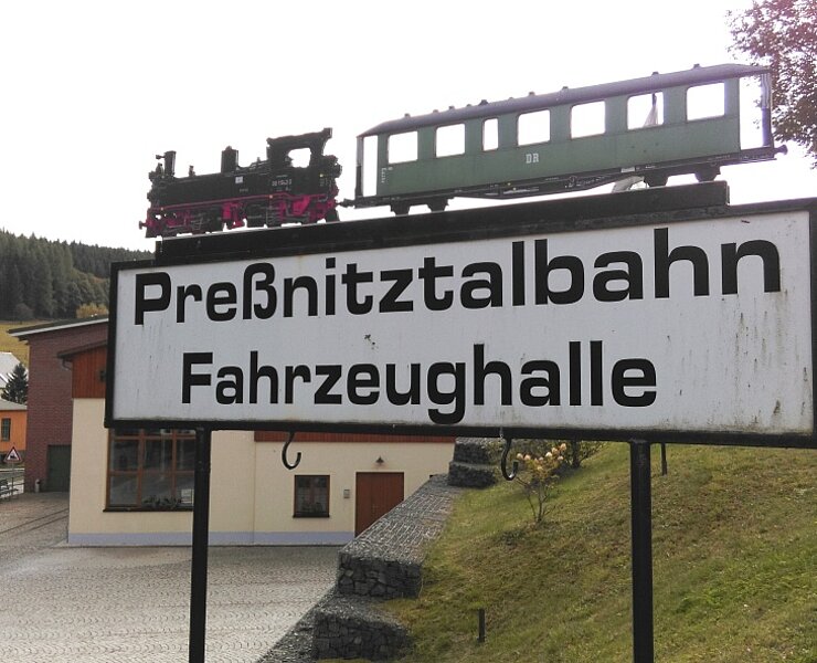 Fahrzeughalle Pressnitztalbahn (Birgit Knöbel)