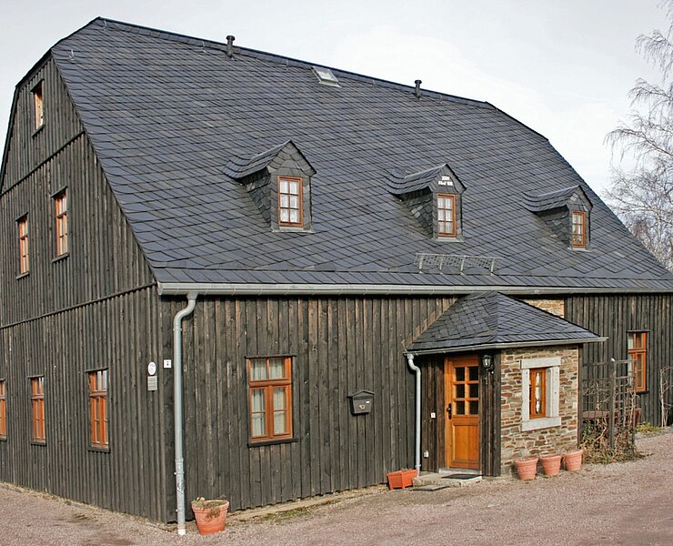 Bergbaulandschaft Schneeberg / Sauschwart Fundgrube - Huthaus (WFE GmbH, Annaberg-Buchholz)