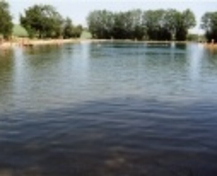Naturbad Grünhain, Grünhain-Beierfeld, Erzgebirge, Westerzgebirge (Rainer Wesely)