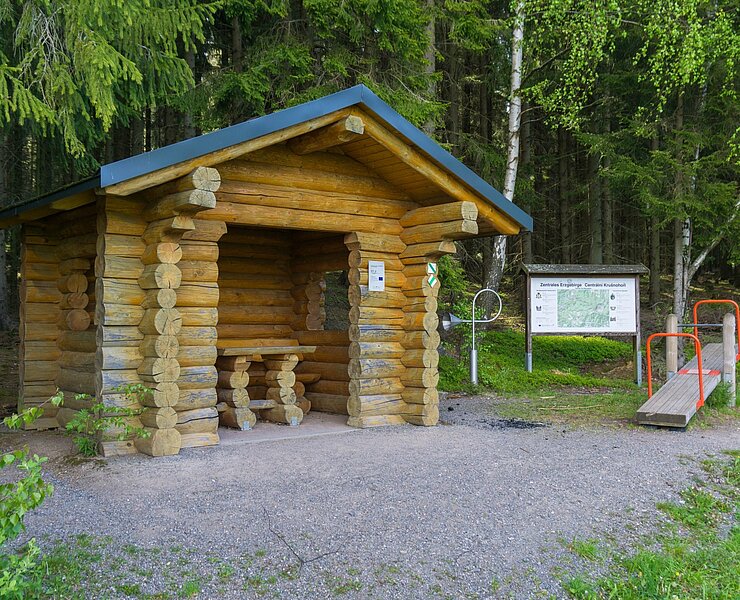 Schutzhütte am Wasserspielplatz (Tobias Rudelt)